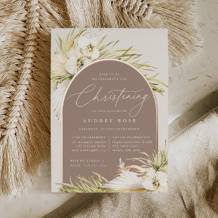 Invitation En Aluminium Baptême des Vintage Tropics