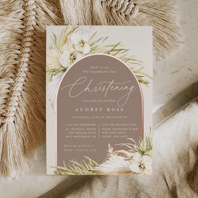 Invitation En Aluminium Baptême des Vintage Tropics (Créateur téléchargé)