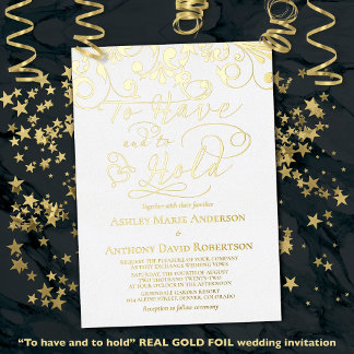 Invitation En Aluminium Blanc Véritable Huile D'Or Pour Avoir À Tenir Mari