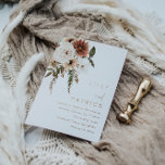 Invitation En Aluminium Bohème Floral Terracotta Mariage Rose Or<br><div class="desc">Bohème Floral Terracotta Mariage Rose Gold Foil Invitation Voir d'autres invitations dans notre magasin de niche et de niche</div>