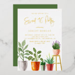 Invitation En Aluminium Boho Watercolor à l'intérieur Plante Sweet sixteen<br><div class="desc">Invités Invitations à votre événement avec cette feuille personnalisable pressé doux invitation de 16 parties. Il présente des illustrations aquarelle de plantes ménagères en pots comme la lilt pêche, la lavande et les succulents. Personnalisez cette invitation de sweet sixteen de thème plante en ajoutant vos propres détails. Cette invitation sucrée...</div>