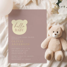 Bonjour Baby Bear Baby Shower