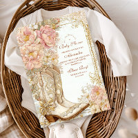 Bottes de cowgirl occidentales pour une baby showe