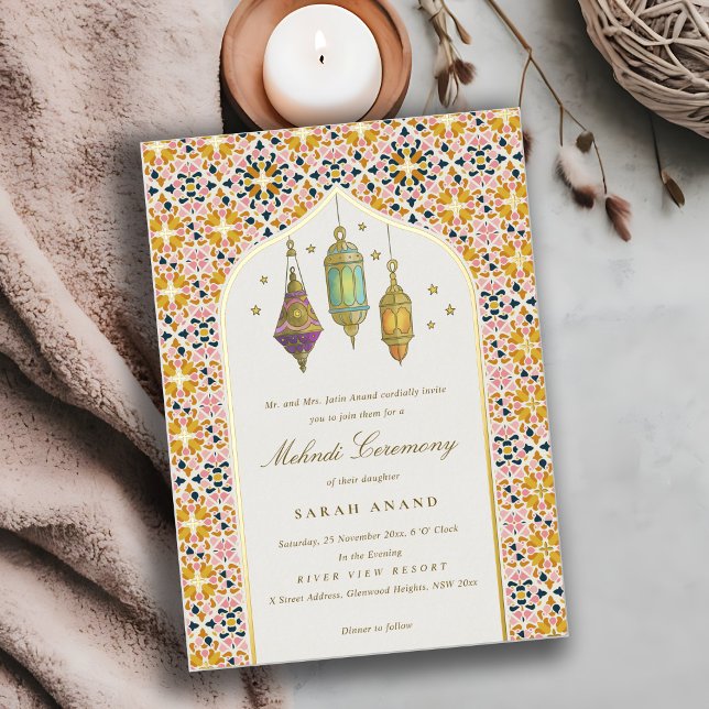 Invitation En Aluminium Bougies florales ornées et élégantes pour cérémoni (Créateur téléchargé)