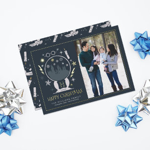 Invitation En Aluminium Boule à neige HOGWARTS™ Joyeux Noël
