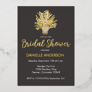 Invitation En Aluminium Bouquet de muguet Shower de mariage