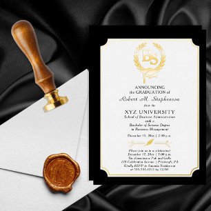 Invitation En Aluminium BS - Baccalauréat en sciences Diplôme College