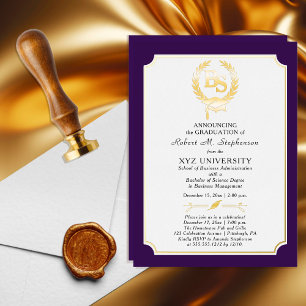 Invitation En Aluminium BS - Baccalauréat en sciences Diplôme College