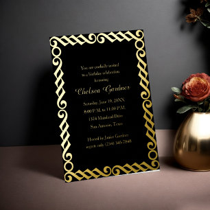 Invitation En Aluminium Cadre simple et minimaliste