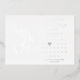 Invitation En Aluminium Calendrier de mise à jour pour les 25 ans Argent