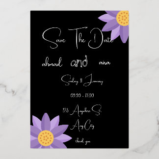 Invitation En Aluminium "Cartes de mariage romantiques avec dentelle vinta