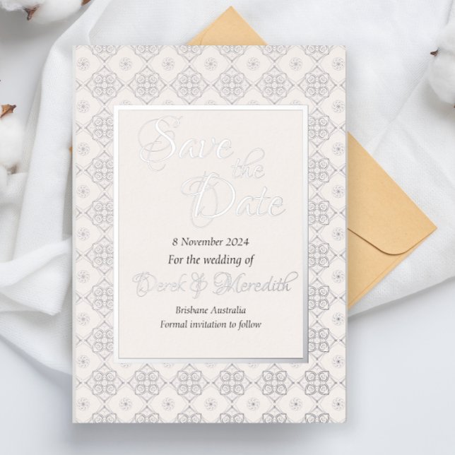 Invitation En Aluminium Carton d'invitation de mariage à conserver avec fe (Créateur téléchargé)