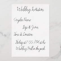 Carton d'invitation de mariage pour couples sous u