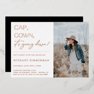 Invitation En Aluminium Casquette Gown ça va faire tomber la fête de l'obt