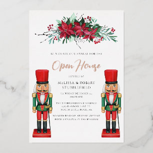 Invitation En Aluminium Casse-Noisette en Or Rose Jouet Botanique Fête de