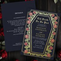Cercueil Rose Bleue Gothique Mariage Tout en un