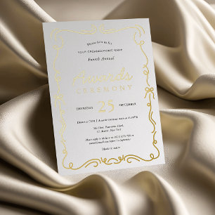 Invitation En Aluminium Cérémonie de remise des prix d'affaires élégante B