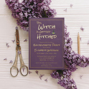 Invitation En Aluminium Cette Sorcière Se Fait Bachelorette Fête