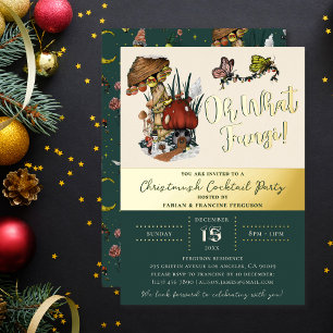 Invitation En Aluminium Champignon joyeux de Noël Fête festive Fo