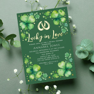 Invitation En Aluminium Chanceux en amour Mariage Saint-Patrick