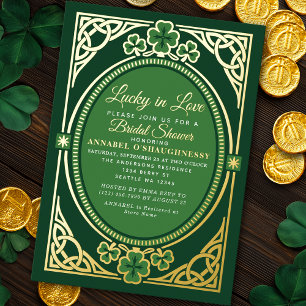 Invitation En Aluminium Chanceux en amour Semaine de mariage de la Saint-P