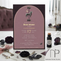 Cheval de carrousel gothique mauve pour enterremen