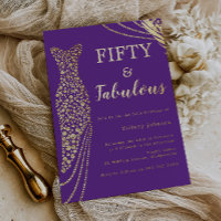 Cinquante & Fabuleux Violet & Or 50e Anniversaire