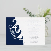 Classe 2024 Marine Blue and Silver Foil