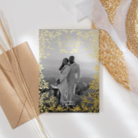 Classique Élégant Blason Save the Date Or