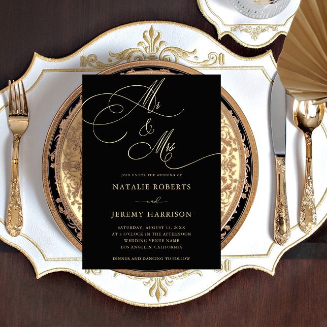 Invitation En Aluminium Code QR de photo délavée foncée pour mariage avec  (Créateur téléchargé)