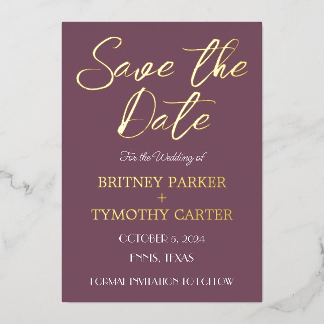 Invitation En Aluminium Code QR moderne Photo Mariage de lavande violet (Recto)