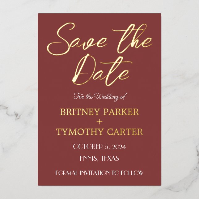 Invitation En Aluminium Code QR moderne Photo Vin Bourgogne Écriture Maria (Recto)