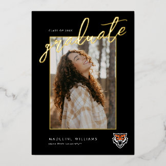 Invitation En Aluminium Conception d'esprit des Bengals de l'Université d'