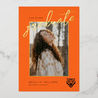 Invitation En Aluminium Conception d'esprit des Bengals de l'Université d'