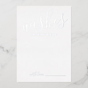 Invitation En Aluminium Conseils et Vœux de Mariage en Écriture Moderne Ar