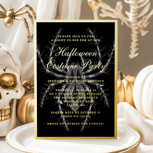 Invitation En Aluminium Costume de fête d'Halloween de l'araignée effrayan