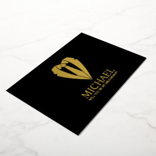 Invitation En Aluminium Costume de mariage doré personnalisé Proposition d