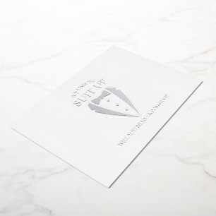 Invitation En Aluminium Costume Tuxedo Argent Personnalisé Proposition Gar
