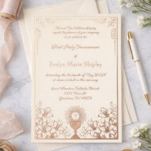 Coupe Rose Gold Élégance Première Communion