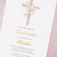 croix rose Saint-Esprit Confirmation