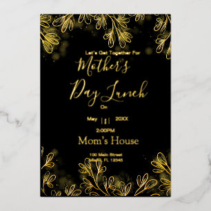 Invitation En Aluminium Déjeuner de la Fête des mères
