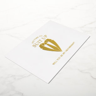 Invitation En Aluminium Demande de témoin de mariage personnalisée avec co