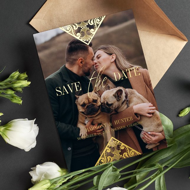 Invitation En Aluminium Dentelle Boho rustique Fancy Effet de la typograph (Créateur téléchargé)