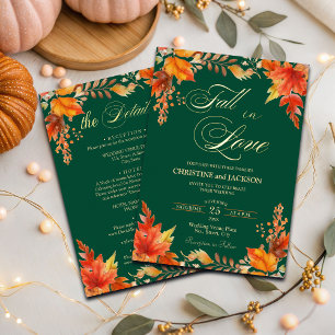 Invitation En Aluminium Détails de Tomber en Amour au Dos Floral Mariage O