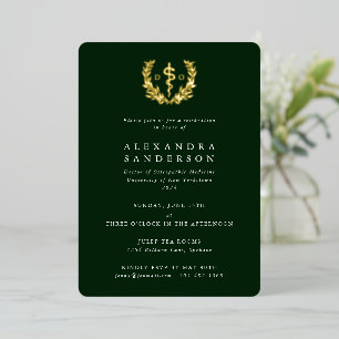 Invitation En Aluminium Diplôme de Docteur en Médecine Ostéopathique