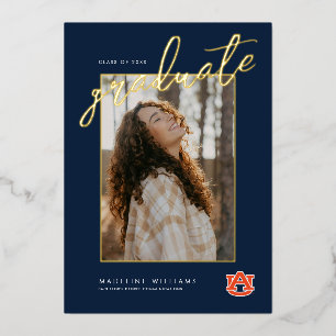 Invitation En Aluminium Diplôme de l'Université d'Auburn - Auburn Tigers