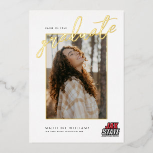 Invitation En Aluminium Diplômé de l'Université d'État de Jacksonville