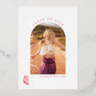 Invitation En Aluminium Diplômé de l'Université d'État de Jacksonville