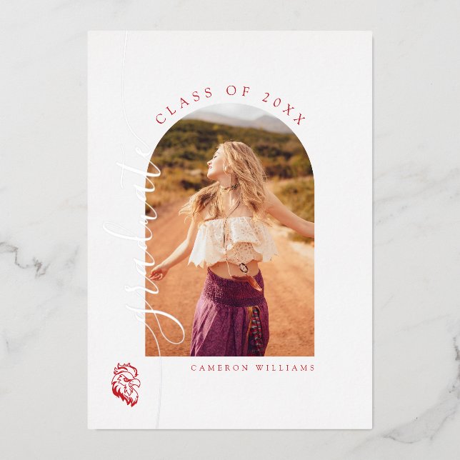 Invitation En Aluminium Diplôme de l'Université d'État de Jacksonville (Recto)