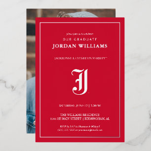 Invitation En Aluminium Diplômé de l'Université d'État de Jacksonville